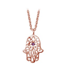 Rose Gold Plated Silver Necklace Line SPE-91-RO-GP